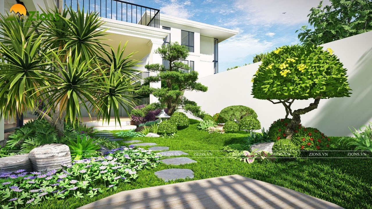 Thiết kế sân vườn Nhật Bản tại Splendora - Zions Landscape